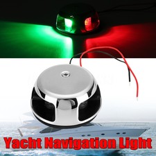 6 LED Feu de navigation Marin Yacht de bateau Proue Vert & Rouge Lumière Lampe 