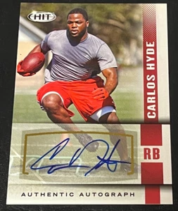 Carlos Hyde Rookie Ohio State Buckeyes Football 2014 Sage FB Certified Autograph - Picture 1 of 2
