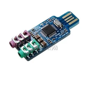 CM108 USB Drive Free Sound Card Laptop Computer External Sound Card Module - Picture 1 of 6