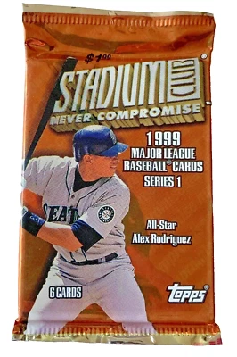 1999 Baseball Topps Stadium Club Never Compromise Pack,(1) Pack,A-Rod! (B5) - Image 1 of 2