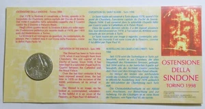 CITTA' DEL VATICANO 1998 500 LIRE FDC OSTENSIONE DELLA SACRA SINDONE - Picture 1 of 2