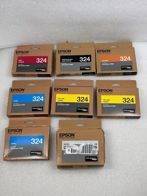 Original Genuine Epson 324 Ink Cartridges SureColor P400 Printer 2022 -2024 - Image 1 of 4
