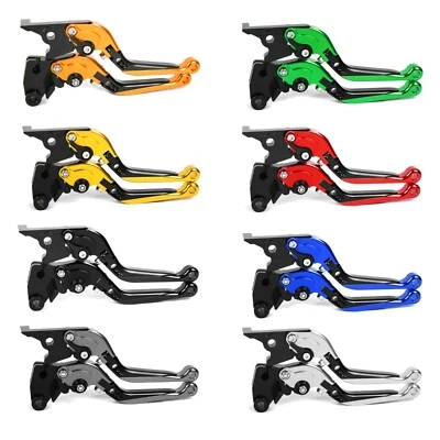 For Yamaha YZF R6	2005-2016 / YZF R1	2004-2008 Fold Extend Clutch Brake Levers - Image 1 of 4