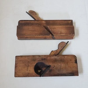 Vintage Paar Holzhobel Holzbearbeitungswerkzeuge eine gemarkt M.O. Leary - Bild 1 von 22