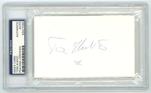 Toni Kukoc Signed Index Card (PSA) Chicago Bulls Milwaukee Bucks NBA Basketball - Picture 1 of 2