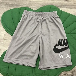 Air Jordan Boys Youth Medium 10-12 Gray Jump Man Athletic Basketball Shorts - Picture 1 of 5