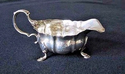 c1741, barco salsa esterlina inglés (Londres), georgiano.                   (MM21) Foto 1 de 4