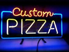 New Custom Pizza Neon Sign 17"x14" Light Lamp Bar Artwork Beer Collection Jy175