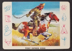 Vintage 1958 Pony Express Rider Cardo Leaf Karte #C16 (NM) - Bild 1 von 2