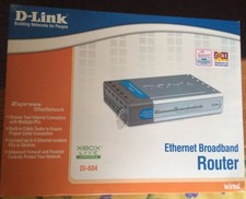 D-Link DI-604 4 Port Ethernet Broadband Router Xbox Live compatible  Used