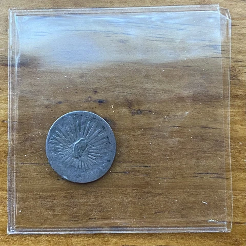 Mexico Half A Real 1/2 Real Silver Coin Cover