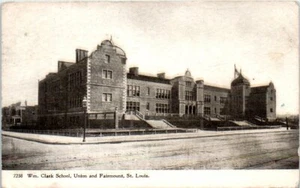 1911 MO Postkarte Clark School Union Fairmount Street St. Louis Missouri 1910er - Bild 1 von 2