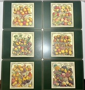 Pimpernel Made For Liberty Classic Fruit Harvest Design Set of 6 Placemats - Picture 1 of 12