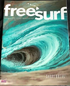 Free Surf Magazine Surfer Magazine Vol16 #9 Hawaii Shore Breaks Kelia Moniz - Picture 1 of 2
