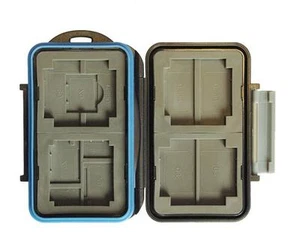 JJC MC-5 Rugged Waterproof Memory Card Case 4xCF/2xMicroSD/2xSD/2xMS Duo/2xXD - Picture 1 of 3