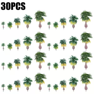 30X Coconut Palm Tree Layout Model Train Palm Trees Tropical Forest Landscape US - Picture 1 of 10