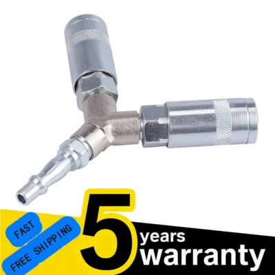 QNGENET Airline Air Compressor Line Hose 1/4 BSP Y Piece 3 Way Quick Release Fittings