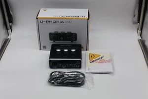 INTERFACCIA AUDIO 2x2 USB CON PREAMP MICROFONICO XENYX BEHRINGER U-PHORIA - Foto 1 di 1