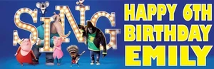 2No. Sing Personal Birthday Banners - Picture 1 of 3