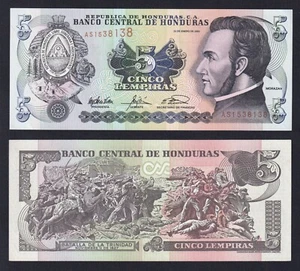 Banconota Honduras 5 lempiras 2003 P.-85c FDS/UNC - Imagen 1 de 1