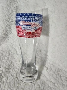 Bubba Gump Shrimp Drinking Tall Pilsner Glass Run Across America Forrest 8.5" - Picture 1 of 6