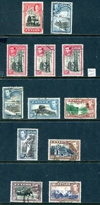 Ceylon 1935 - 1946 gebrauchtes und unbenutztes Lot - Bild 1 von 2