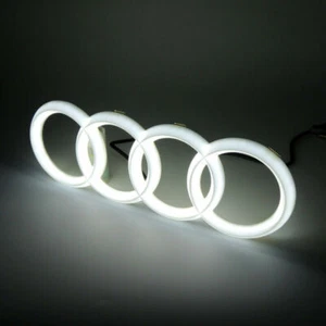 1 Stück AUDI LED ABZEICHEN A3 A4 A5 A6 Hinter dem GRILL GLOW LOGO EMBLEM RING - Bild 1 von 5