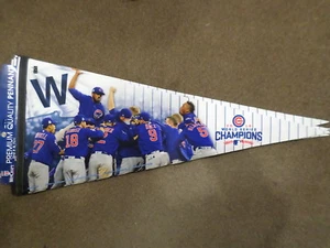 2016 CHICAGO CUBS WORLD SERIES CHAMPIONS 17" x 40" ROLL & GO FELT PENNANT - Picture 1 of 1