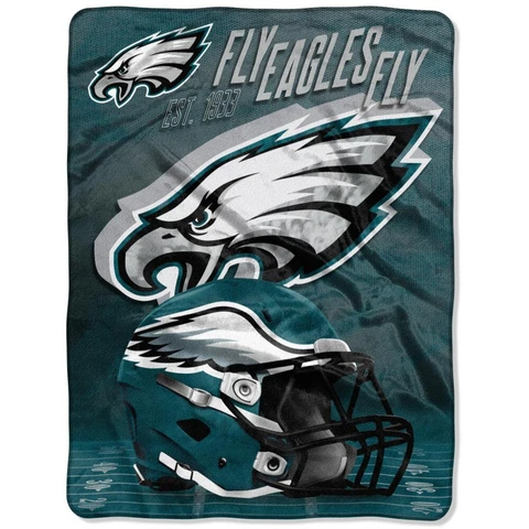 New NFL Philadelphia Eagles Silk Touch Plush Super Soft Blanket X-Large 60"x80" Cover