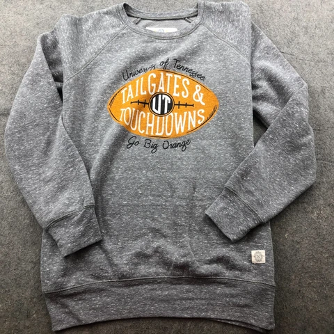 Tennessee Volunteers Sweatshirt Womens Medium Gray Tailgates and Touchdowns Cover