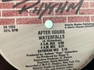 After Hours – Waterfalls / Feel It 12" (1991 USA deep house classic) - Imagen 1 de 4