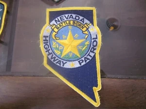 NEVADA HIGHWAY PATROL NV NEV POLICE PATCH BATTLE BORN - Picture 1 of 2