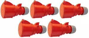 5 Stück CEE Kupplung 32A 5-polig 400V Starkstrom PCE - Bild 1 von 2