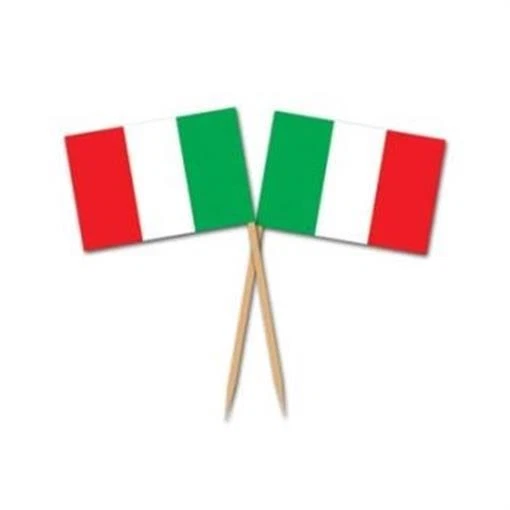 Italian Flag Picks 50 Pack International Italian Party Decoration - Image 1 of 1