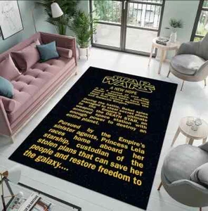 Star Wars Rug-A New Hope-Starwars Retro Teppich, Eröffnung Star Wars Text Teppich, Kinder Teppich - Bild 1 von 6