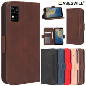 Funda billetera de cuero con soporte para tarjetas de cuero Avid 589 + protector de pantalla - Imagen 1 de 28