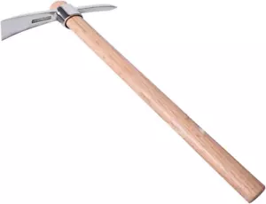 Stainless Steel Pickaxe Gardening Mattock, Handheld Gardening Hardware Tools, Pi - Picture 1 of 12