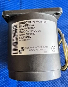 NEW  Sesame Induction Motor 4IK25GN-C 1 Phase 220V   1480 RPM - Picture 1 of 7