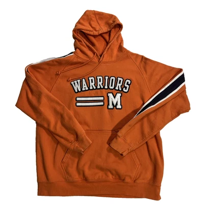 VTG Warriors Midland University Large Adult Unisex Orange Logo Hoodie - Image 1 of 4