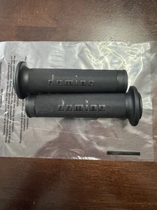 Domino Replica A010 MotoGP Grips - All Black/ Open Ends - 22/24mm - Picture 1 of 3