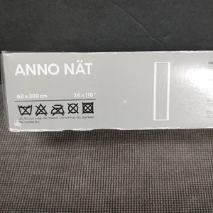 NEW IKEA ANNO NAT WHITE WOVEN PANEL CURTAIN (60 X 300 CM) 24 X 118” 600.781.52 - Picture 1 of 5