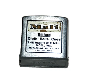 Zippo Billard Stoffkugeln Queues Maßband The Henry W. T. Mali & Co N.Y. 78 Zoll - Bild 1 von 11