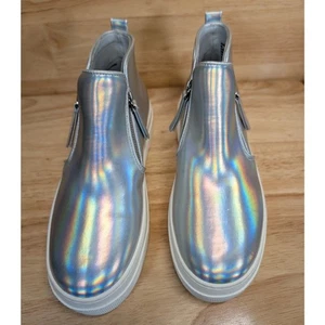 Steve Madden JHUMMON schillernde Plateau Sneaker Bootie Jugend Größe 4M - Bild 1 von 11