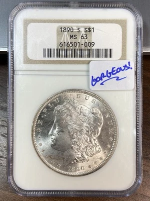 1890 S__ Morgan Silver Dollar__Better Grade Date__NGC MS63 - Image 1 of 4