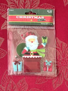 PEGATINAS 3D REGALOS SANTA EN CHIMENEA - VACACIONES - ENVÍO GRATUITO - Imagen 1 de 1