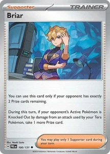 Pokemon Briar - 100/131 - Uncommon - Reverse Holo NM-Mint Prismatic Evolutions - Picture 1 of 1