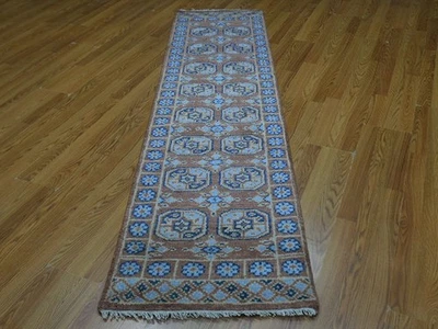 Alfombra bohemia, alfombra turca Oushak Ushak, alfombra de diseño contemporáneo 2,1x8 pies Foto 1 de 4