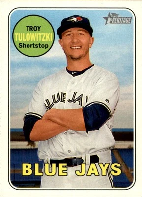 2018 Topps Heritage #98 Troy Tulowitzki Toronto Blue Jays - Image 1 of 2