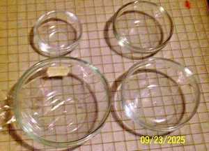 Anchor Hocking Glass Prep Bowls - Set of 4 - 1 oz, 2 oz, 4 oz, 6 oz  Clear Glass - Picture 1 of 10