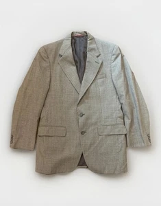 Jos. A Bank Executive Collection Houndstooth 2 Btn Mens 40R Wool Blazer Made USA - Picture 1 of 8